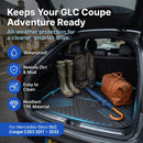 CBM-MBZ-GLC-COUPE-1722-CF, Mercedes-Benz GLC Coupe/ C253 2017~2022 Boot Mat – Raised Edge TPV, Carbon-Style Pattern Texture