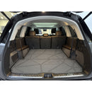 CBM-MBZ-GLS-2026-CF, Mercedes-Benz GLS / X167 2020~2026 Boot Mat – Raised Edge TPV, Carbon-Style Pattern Texture
