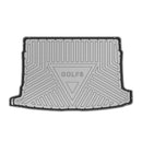 CBM-VW-GOLF-6-CF, VW GOLF 6 Boot Mat – Raised Edge TPV, Carbon-Style Pattern Texture