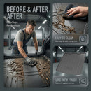 CBM-VW-TIGUAN-1724-LP-CF, VW TIGUAN Lower Position Boot Mat – Raised Edge TPV, Carbon-Style Pattern Texture