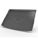 CBM-VW-GOLF-7-CF, VW GOLF 7/7.5 Boot Mat – Raised Edge TPV, Carbon-Style Pattern Texture