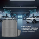 CBM-VW-PASSAT-1118-CF, VW PASSAT 2011~2018 Boot Mat – Raised Edge TPV, Carbon-Style Pattern Texture