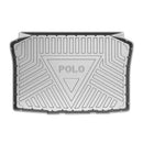 CBM-VW-POLO-HB-0418-CF, VW POLO Hatch Back 2004~2018 Boot Mat – Raised Edge TPV, Carbon-Style Pattern Texture