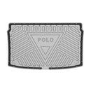 CBM-VW-POLO-HB-1923-TOP-CF, VW POLO Hatch Back 2019~2023 Upper Boot Mat – Raised Edge TPV, Carbon-Style Pattern Texture