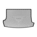CBM-VW-T-ROC-1823-TOP-CF, VW T-ROC Upper Boot Mat – Raised Edge TPV, Carbon-Style Pattern Texture