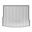 CBM-VW-TIGUAN-5S-1724-TOP-CF, VW TIGUAN 5 Seatet Upper Position Boot Mat – Raised Edge TPV, Carbon-Style Pattern Texture