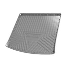CBM-VW-TOUAREG-1825-TOP-CF, VW TOUAREG/CR7 Upper Position Boot Mat–Raised Edge TPV, Carbon-Style Pattern Texture