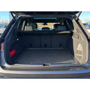 CBM-VW-TOUAREG-1825-TOP-CF, VW TOUAREG/CR7 Upper Position Boot Mat–Raised Edge TPV, Carbon-Style Pattern Texture