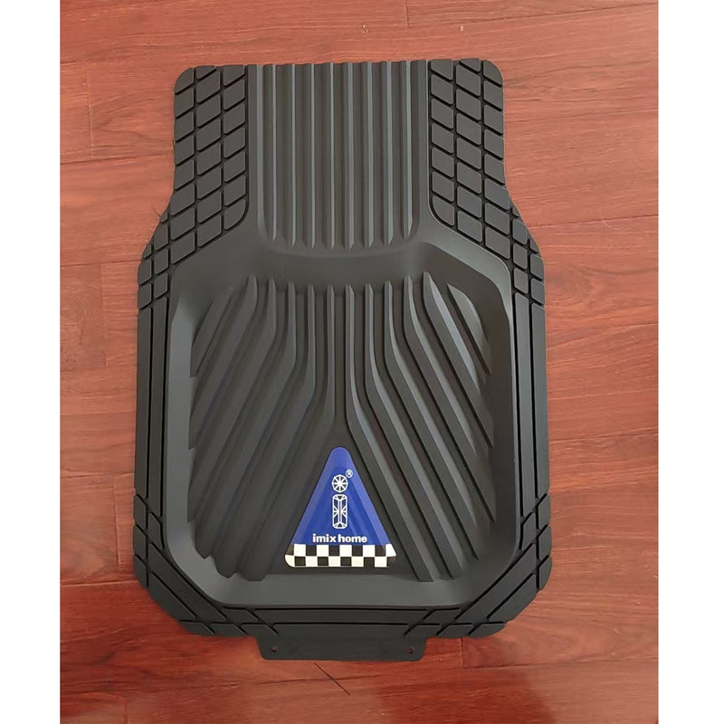 CFM-IMIX-01, imix home Universal 3-Piece PVC Car Floor Mat Set – Black | Odour-Free, Durable & All-Weather