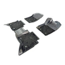 CFM-POER-SC-1924-CF-CP, imix home Premium 3D-Moulded Double-Layer Floor Mats – GWM POER-Single Cab/2019~2024(3-Piece Set)