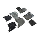 CFM-POER-SC-1924-CF-CP, imix home Premium 3D-Moulded Double-Layer Floor Mats – GWM POER-Single Cab/2019~2024(3-Piece Set)