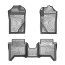 CFM-RANGER-22+-CF-CP, imix home Premium 3D-Moulded Double-Layer Floor Ford Ranger 2022 Onward (3-Piece Set)