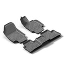 CFM-RAV4-1924-CF-CP, imix home Premium 3D-Moulded Double-Layer Floor Mats-TOYOTA RAV-4 / 2019~2024(3-Piece Set)