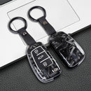 CKC-AUDI-A-FCF,Forged Carbon Fibre Look AUDI Type A Car Key Case & Holder