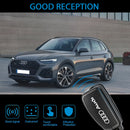 CKC-AUDI-A-Z-GM,AUDI Zinc Alloy Key Cover with Keychain | Smart Key Fob Protector | Durable Anti-Scratch Metal Case