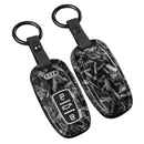 CKC-AUDI-B-FCF,Forged Carbon Fibre Look AUDI Type B Car Key Case & Holder