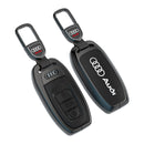 CKC-AUDI-B-Z-GM,AUDI Zinc Alloy Key Cover with Keychain | Smart Key Fob Protector | Durable Anti-Scratch Metal Case