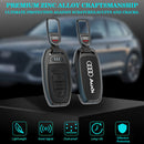 CKC-AUDI-B-Z-GM,AUDI Zinc Alloy Key Cover with Keychain | Smart Key Fob Protector | Durable Anti-Scratch Metal Case