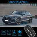 CKC-AUDI-B-Z-GM,AUDI Zinc Alloy Key Cover with Keychain | Smart Key Fob Protector | Durable Anti-Scratch Metal Case