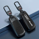 CKC-AUDI-C-Z-GM,AUDI Zinc Alloy Key Cover with Keychain | Smart Key Fob Protector | Durable Anti-Scratch Metal Case