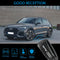 CKC-AUDI-C-Z-GM,AUDI Zinc Alloy Key Cover with Keychain | Smart Key Fob Protector | Durable Anti-Scratch Metal Case