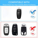 CKC-AUDI-D-Z-GM,AUDI Zinc Alloy Key Cover with Keychain | Smart Key Fob Protector | Durable Anti-Scratch Metal Case