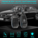 CKC-BENZ-A-Z-GM,Mercedes Benz Zinc Alloy Key Cover with Keychain | Smart Key Fob Protector | Durable Anti-Scratch Metal Case