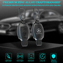 CKC-BENZ-B2-Z-GM,Mercedes Benz Zinc Alloy Key Cover with Keychain | Smart Key Fob Protector | Durable Anti-Scratch Metal Case