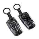 CKC-BMW-A-FCF,Forged Carbon Fibre Look BMW Type A Car Key Case & Holder