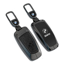 CKC-BMW-A-Z-GM,BMW Zinc Alloy Key Cover with Keychain | Fits BMW 1/3/5/7 Series X3 X4 M5 M6 | Smart Key Fob Protector | Durable Anti-Scratch Metal Case