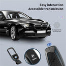 CKC-BMW-A-Z-GM,BMW Zinc Alloy Key Cover with Keychain | Fits BMW 1/3/5/7 Series X3 X4 M5 M6 | Smart Key Fob Protector | Durable Anti-Scratch Metal Case
