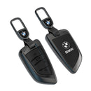 CKC-BMW-B-Z-GM,BMW Zinc Alloy Key Cover with Keychain | Fits BMW 1/3/5/7 Series X3 X4 M5 M6 | Smart Key Fob Protector | Durable Anti-Scratch Metal Case