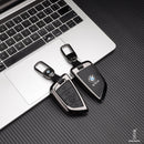 CKC-BMW-B-Z-GM,BMW Zinc Alloy Key Cover with Keychain | Fits BMW 1/3/5/7 Series X3 X4 M5 M6 | Smart Key Fob Protector | Durable Anti-Scratch Metal Case