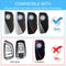 CKC-BMW-C-Z-GM,BMW Zinc Alloy Key Cover with Keychain | Fits BMW 1/3/5/7 Series X3 X4 M5 M6 | Smart Key Fob Protector | Durable Anti-Scratch Metal Case