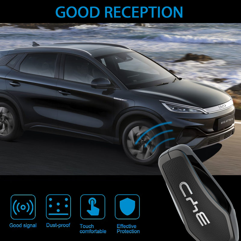 CKC-BYD-A-Z-GM,BYD Zinc Alloy Key Cover with Keychain | Smart Key Fob Protector | Durable Anti-Scratch Metal Case