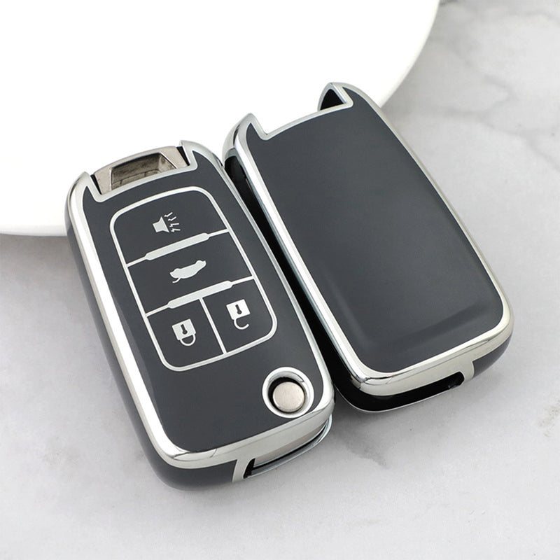 CKC-CHEVROLET-A4, Chevrolet Type A Car Key TPU Case & Holder