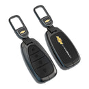 CKC-CHEVROLET-B-Z-GM,CHEVROLET Type B Zinc Alloy Key Cover with Keychain | Smart Key Fob Protector | Durable Anti-Scratch Metal Case