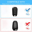 CKC-CITROEN-B-Z-GM,P1, CITROEN Type B Zinc Alloy Key Cover with Keychain | Smart Key Fob Protector | Durable Anti-Scratch Metal Case