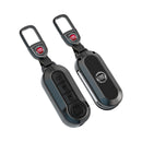 CKC-FIAT-A-Z-GM,FIAT Zinc Alloy Key Cover with Keychain | Smart Key Fob Protector | Durable Anti-Scratch Metal Case