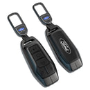CKC-FORD-A-Z-GM,FORD Zinc Alloy Key Cover with Keychain | Smart Key Fob Protector | Durable Anti-Scratch Metal Case