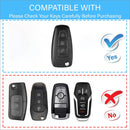 CKC-FORD-E-Z-GM,FORD Zinc Alloy Key Cover with Keychain | Smart Key Fob Protector | Durable Anti-Scratch Metal Case