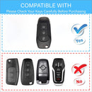 CKC-FORD-F-Z-GM,FORD Zinc Alloy Key Cover with Keychain | Smart Key Fob Protector | Durable Anti-Scratch Metal Case
