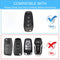 CKC-FORD-F-Z-GM,FORD Zinc Alloy Key Cover with Keychain | Smart Key Fob Protector | Durable Anti-Scratch Metal Case