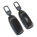 CKC-FORD-H-Z-GM,FORD Zinc Alloy Key Cover with Keychain | Smart Key Fob Protector | Durable Anti-Scratch Metal Case