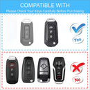 CKC-FORD-I-Z-GM,FORD Zinc Alloy Key Cover with Keychain | Smart Key Fob Protector | Durable Anti-Scratch Metal Case