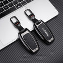 CKC-HALVA-B-Z-GM,HALVA Type B Zinc Alloy Key Cover with Keychain | Smart Key Fob Protector | Durable Anti-Scratch Metal Case