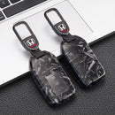 CKC-HONDA-A3-FCF,Forged Carbon Fibre Look HONDA Type A3 Car Key Case & Holder