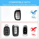 CKC-HYUNDAI-A-Z-GM, Hyundai Metal Key Fob Cover with Keychain – Refined Anti-Scratch Design