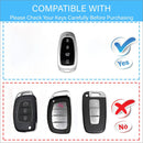 CKC-HYUNDAI-B-Z-GM, Hyundai Metal Key Fob Cover with Keychain – Refined Anti-Scratch Design