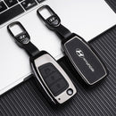 CKC-HYUNDAI-E-Z-GM, Hyundai Metal Key Fob Cover with Keychain – Refined Anti-Scratch Design